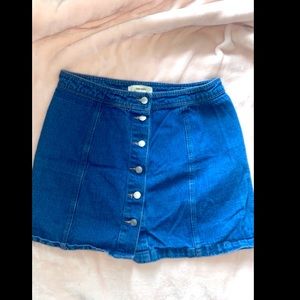 A-line jean skirt
